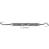 Штопфер двухсторонний FABRI 1507F Black черное покрытие толстая ручка 1231911446