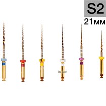 Gold-Taper S2, 21мм (6шт.)-машинный инструмент для обработки корневых каналов, Геософт 1231914320