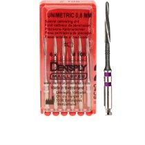 Unimetric калибровочный дриль №008 (6шт.) 2 полосы, фиол., Maillefer 00000001055
