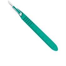 Скальпель №15 одноразовый стерильный с пластмассовой ручкой (1шт.), Ribbel 0001914546