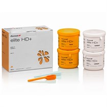 Слепочная масса А-силикон Elite HD + Putty Soft Normal Setting для несьёмных протезов (4 х 450 мл) база и катализатор корригирующего слоя. C203002