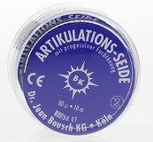 Шелк артикуляционный BK 07, 80 мкм, (ролик 10 м х 16 мм), синий BK07