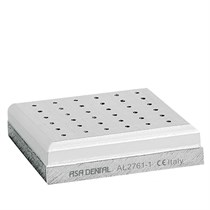 Asa Dental AL2761-1 - подставка для боров, 36. шт., алюминий, с отверстиями FG AL2761-1