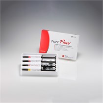 Denfil Flow Ознакомительный набор 4 х 2 г (A2, A3, A3,5, B2) - жидкотекучий светоотверждаемый рентгеноконтрастный композит. FR102-A000