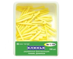 "Клинья фиксирующие деревянные ""ТОР ВМ""1.184 Клинья фиксирующие, деревянные, желтые, ТОР ВМ (Россия)" 1.184