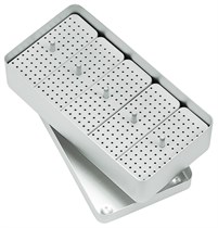 Asa Dental AL2740-1 - подставка для эндоинструментов (180 штук), 204*105*54 мм, алюминий AL2740-1