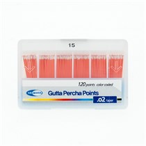 "META BIOMED CO., LTD. Штифты гуттаперчевые Медента"" 02 №15, эндоканальные , 120 шт" GUT15Р21