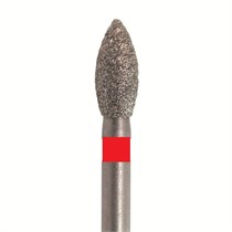 Бор алмазный 830 018 FG, красный, 5 шт. Форма: пламя 830F.FG.018