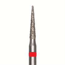 Бор алмазный 858 014 FG, красный, 5 шт. Форма: конус с заостренным концом 858F.FG.014