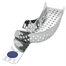 Asa Dental 2801-L6S - ложка слепочная нижняя большая (L) половина с перфорацией без бортиков (правый верх-левый низ) 2801-L6S