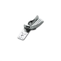 Asa Dental 2801-L2S - ложка слепочная нижняя малая (S) половина, с перфорацией без бортиков (правый верх-левый низ) 2801-L2S