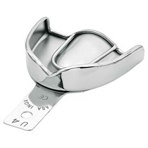 Asa Dental 2807S-U4 - ложка слепочная верхняя средняя (M) без перфорации с бортиками 2807S-U4