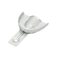 Asa Dental 2816-U2 - ложка слепочная верхняя средняя (M) с перфораций без бортика, детская, из алюминия 2816-U2