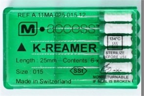 K-Reamer N15/40 L21 6 шт. M-ACCESS - ручной каналорасширитель. A11MA02190012