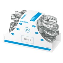Asa Dental S2809-6 - ложка слепочная, набор 6 ложек с перфорацией с бортиками S2809-6