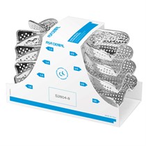 Asa Dental S2804-8 - ложка слепочная, набор 8 штук, с перфорацией с бортиками S2804-8