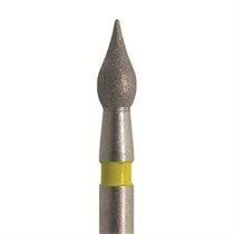 Бор алмазный 827 018 FG, желтый, 5 шт. Форма: купол 827EF.FG.018