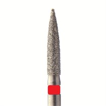Бор алмазный SL862F.FG.014, красный, 25 шт. Форма: цилиндр с заостренным концом SL862F.FG.014