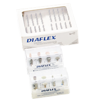 Головки эластичные Diaflex модели СК11, СК12, СК13, СК14 (8 шт.) с алмазным наполнением (Целит) 1.7.1.1