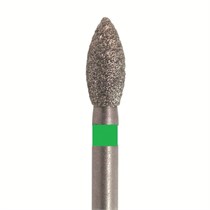 Бор алмазный SL830G.FG.021, зеленый, 25 шт. Форма: пламя SL830G.FG.021