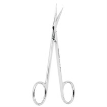 Asa Dental 0301-2 - ножницы для десны N2 изогнутые по плоскости с зубчиками на одном лезвии, 11,5 см 0301-2