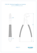 Asa Dental 0100-169 - щипцы N169 для удаления зубов нижних клыков с зубчиками 0100-169