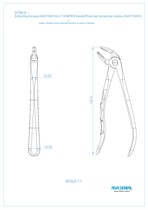 Asa Dental 0130-4 - щипцы N4 для нижних резцов и клыков с зубчиками с анатомической ручкой 0130-4
