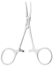 Asa Dental 0501-2 - зажим "Москит" малый, изогнутый, 10 см 0501-2