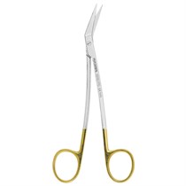 Asa Dental 0310-1TC - ножницы для десны N2 изогнутые в области лезвия и в области ручки с твердосплавными вставками, 16,5 см 0310-1TC
