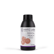 Фотополимер HARZ Labs Dental Peach для LCD/DLP принтеров, 0,5 (для печати моделей) DentalPeach0-5л