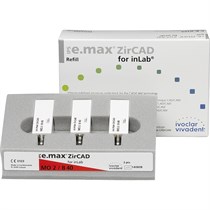Блоки Ivoclar Vivadent IPS emax ZirCAD for InLab MO 0 B40 L/3 из оксида циркония, 3 шт 602442