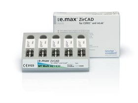 Блоки Ivoclar Vivadent IPS emax ZirCAD CER/inMT MulBL1 C17, 5 шт 694517