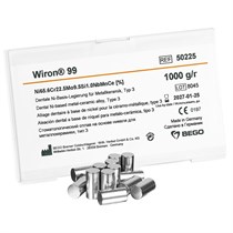 Сплав Wiron 99  NiCr для керамики, Ni (65%), Cr (22,5%), Mo (9,5%), 1 кг. 50225