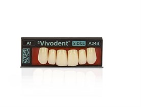 Зубы SR Vivodent S DCL Набор из 6 зубов Chromascop фронт.верх U A26 A1 683579