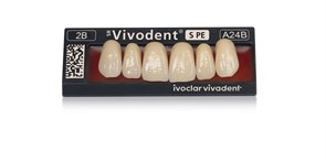 Зубы SR Vivodent PE Набор из 6 зубов Chromascop фронт.верх. A15 2В. 504462