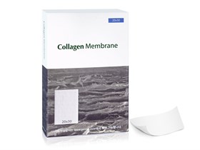 Резорбируемая мембрана 20х30, Collagen Membrane, Genoss (Ю.Корея) GCM2030