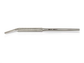 Стоматологическая ручка скальпеля круглая, изогнутая, с линейкой, Mr.Curette Tech, Южная Корея MEH-02