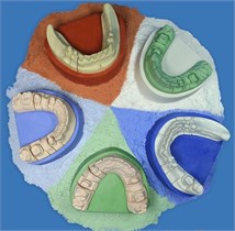 Гипс 4кл. Base stone FL цокольный, тёмно-синий, пакет 5 кг., арт: 109855/4 109855/4