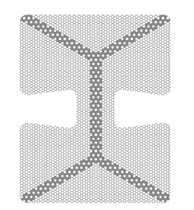 Титановая сетка (мембрана) с каркасом, 24х30х0.1 мм, шестигранная ячейка 0.36 ммHM-01-04 Титановая сетка уcиленная (шестигранник), Mr.Curette Tech, Южная Корея HM-01-04
