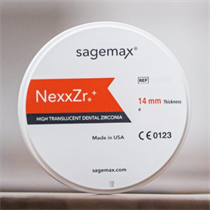 Материал из оксида циркония - Диск NexxZr+ (Plus), форма Z-95, толщина 14, цвет A2, арт: 752875 752875