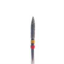 Бор алмазный ZF862, пламевидный, D=1,6 мм, L=8 мм, турбинный наконечник, стандартный хвостовик, красный (μ=45 мк) ZF862/016