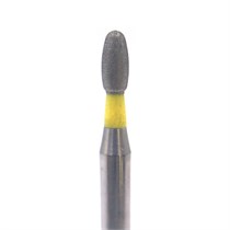 Бор алмазный Ecoline E 379 EF, олива, турбинный наконечник, D=1.8 мм, желтый E-379-EF-314-018