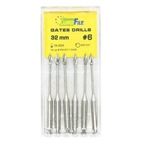 Gates Drills - дрильборы машинные, для расширения коронковой трети канала, 32 мм, размер 6, сталь, 6 шт 1844032006