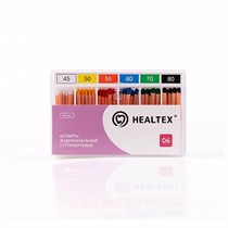 Штифты эндоканальные гуттаперчевые Healtex, конусность 06, размер 45, 60 шт GST45/6
