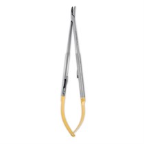 Иглодержатель Castroviejo, Perma Sharp, изогнутый, круглая ручка, 18 см NH5024RC