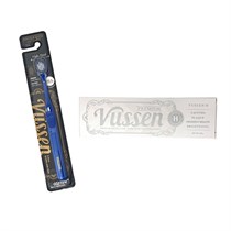 "Комплект зубная паста Vussen H + щетка Vussen ""Double-Wide"", синяя" pack19F005_BLUE