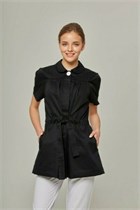Туника женская на пуговицах, черный, 48 DRN155-BLK-48