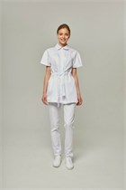 Туника женская на пуговицах, белый, 48 DRN155-WHT-48