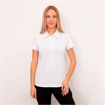 Поло женское TZ050, белый, 42 TZ050-WHT-42