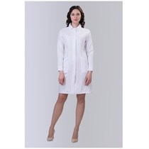 Халат женский 259, длинный рукав, белый, 48 DOCTOR-BIG-2-59-02-4-48